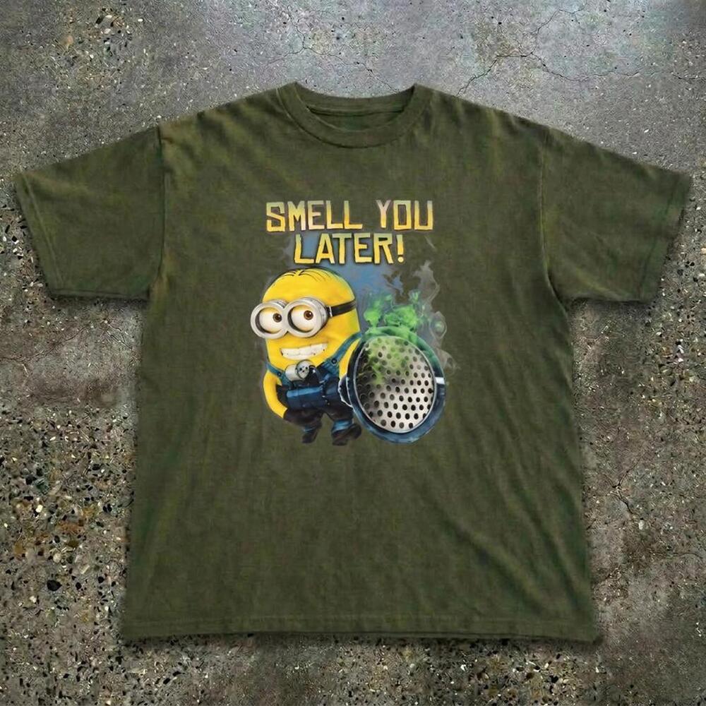 Minions Green Cotton T Shirt